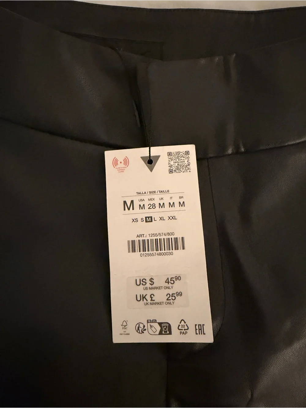 Zara High-Waist Black Tailored Dress Shorts